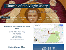 Tablet Screenshot of churchofthevirginmary.net